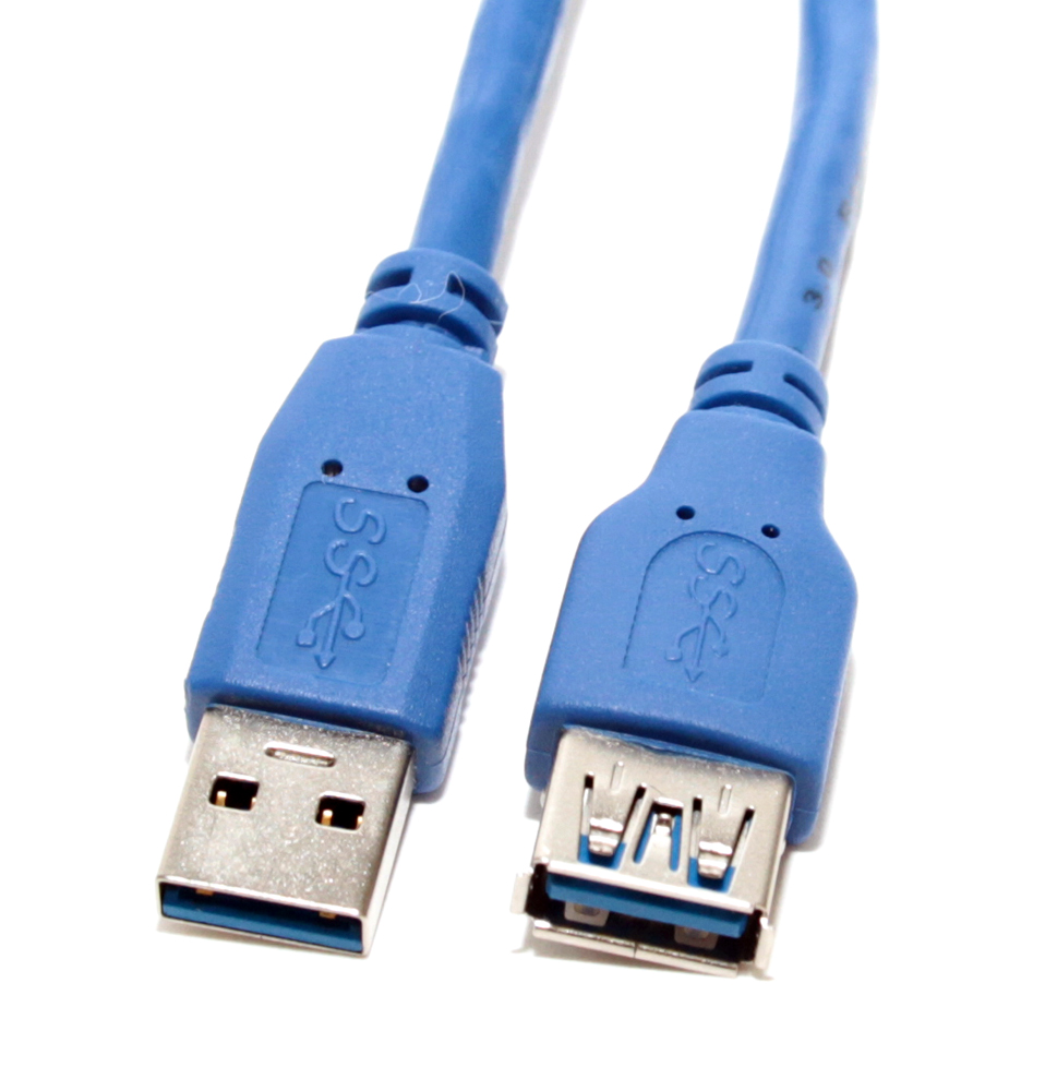 

Кабель интерфейсный USB 3.0 удлинитель 5bites UC3011-010F AM-AF, 1м, синий, UC3011-010F