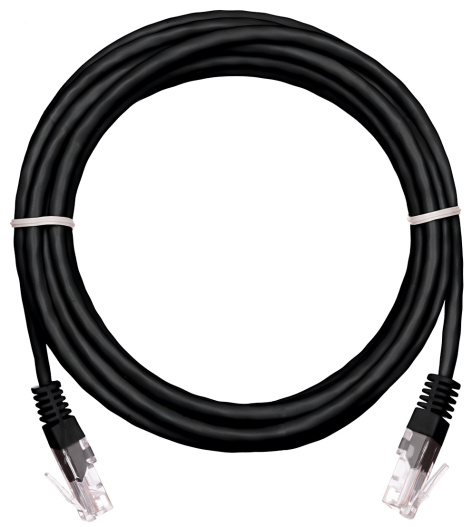 фото Кабель патч-корд U/UTP 5e кат. 0.5м Netlan EC-PC4UD55B-BC-PVC-005-BK-10 в Екатеринбурге
