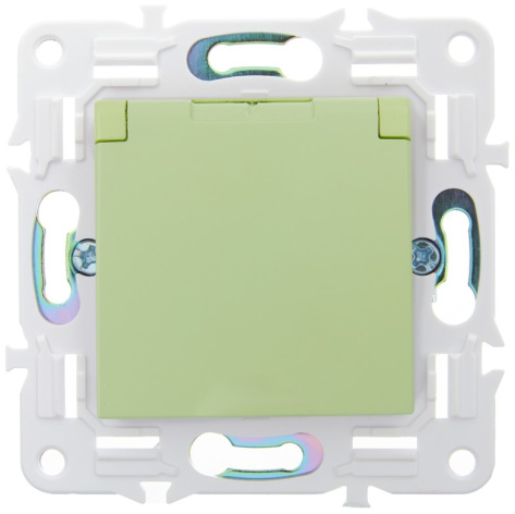 фото Розетка с заземлением с крышкой IEK SK-R16-16-44-K06 в Уфе