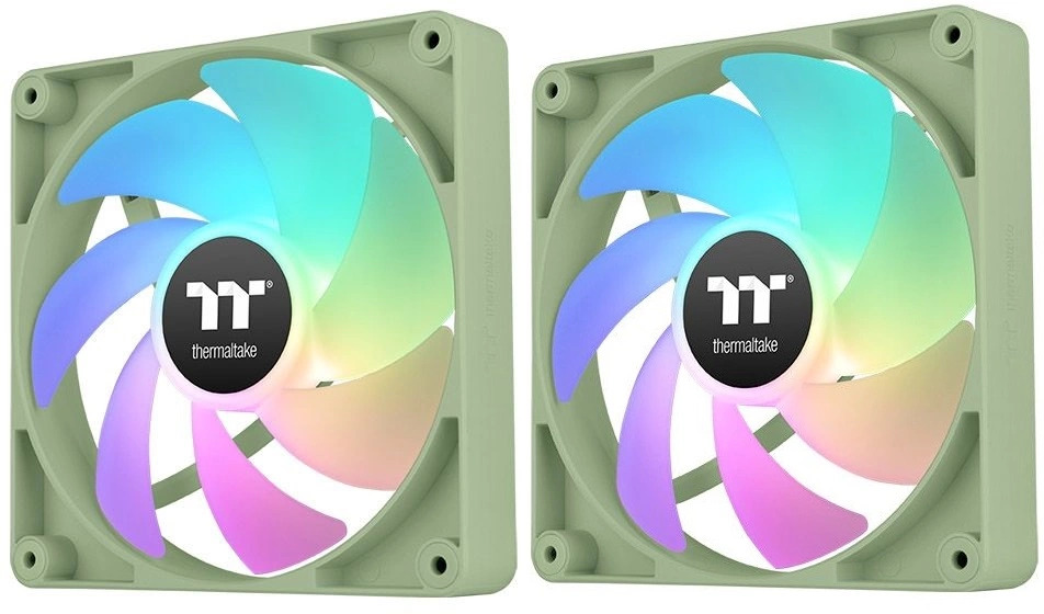 

Вентилятор для корпуса Thermaltake CT120 ARGB Sync Matcha CL-F202-PL12MG-A 120x120x25mm, зеленый, 500-2000rpm, 57.05CFM, 25.8dBa, 4-pin PWM, (2-Pack),, CT120 ARGB Sync Matcha