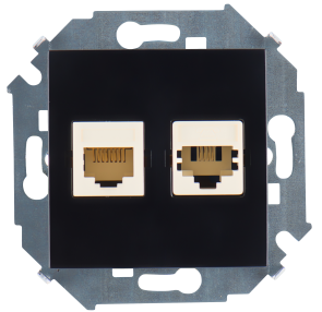 Изображение товара Розетка Simon 1591590-032 внутренняя, 2 разъема, IP20, Россия