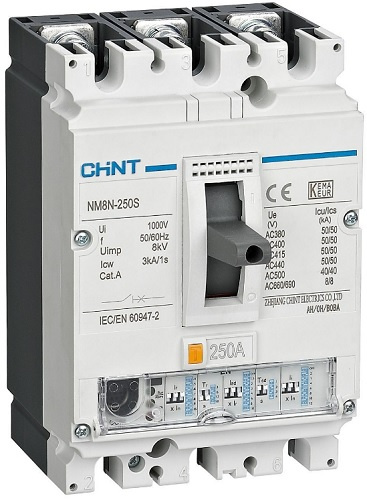 Изображение товара Автоматический выключатель CHINT в литом корпусе 273037 3 полюса до 690 В 630 А