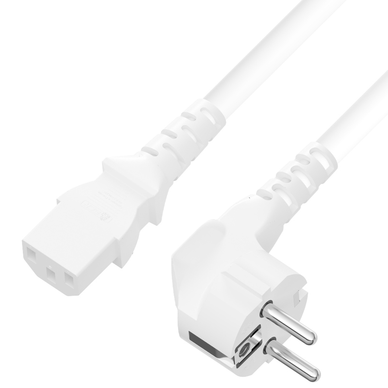 

Кабель питания 4PH 4PH-R90439 белый 5.0m, евровилка угловая Schuko - С13, 3*1,0mm, 4PH-R90439