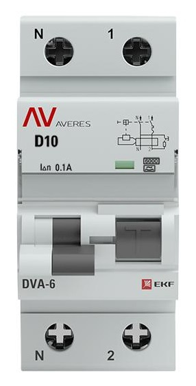 фото Автомат дифференциальный EKF rcbo6-1pn-10D-100-a-av в Перми
