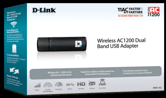 фото Сетевая карта  D-link DWA-182