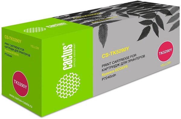 

Картридж Cactus CS-TK5290Y желтый (13000стр.) для Kyocera Ecosys P7240cdn, CS-TK5290Y