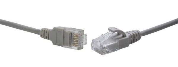 фото Кабель патч-корд U/UTP 5e кат. 3м SNR SNR-UU4-5E-030-LST-GY (3,8) в Омске