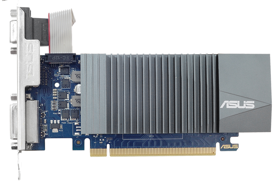 

Видеокарта PCI-E ASUS GeForce 710 (GT710-SL-2GD3-BRK-EVO) 90YV0I70-M0NA00 2GB DDR3 64bit 28nm 954/900MHz DVI-D/D-Sub/HDMI, GeForce 710 (GT710-SL-2GD3-BRK-EVO)