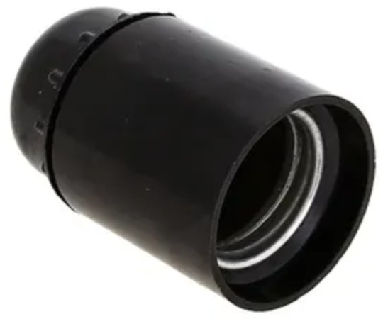

Патрон EKF LHC-E27-s-s карболитовый подвесной Е27 черн., LHC-E27-s-s