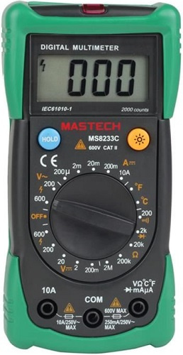 Изображение товара Мультиметр Mastech 13-2015 с бесконтактным детектором напряжения