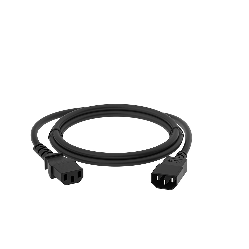 

Кабель питания Greenconnect GCR-54335 PROF удлинитель 1.0m, С13 - С14, черный, 3*1,0mm, GCR-54335