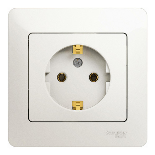 

Розетка Schneider Electric GSL000642 с/з, 16А (в сборе) перламутр, GSL000642