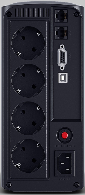 

Источник бесперебойного питания CyberPower VP1000ELCD line-Interactive 1000VA/550W USB/RS-232/RJ11/45 (4 EURO), VP1000ELCD