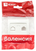 фото Накладка розетки телефонной EKF EST01-L-034-50