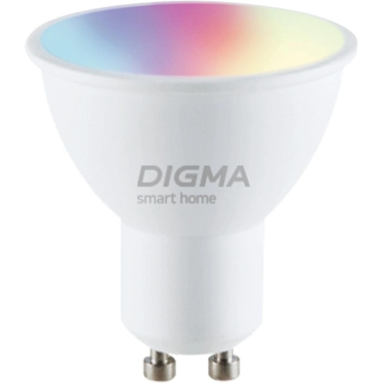 

Лампа Digma DiLight L1 DLL1GU10 умная 5Вт 400lm Wi-Fi, DiLight L1