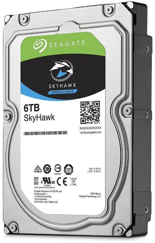 

Жесткий диск 6TB SATA 6Gb/s Seagate ST6000VX001 3.5" SkyHawk Surveillance 5400rpm 256MB Bulk, ST6000VX001