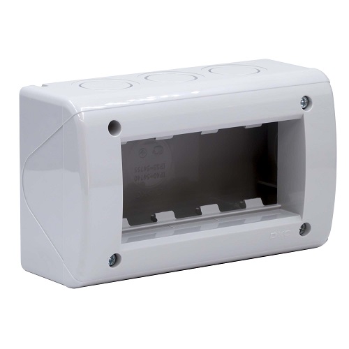 

Коробка установочная DKC 54740 модульная настен. для эл/устан. изделий, IP40, 4мод., "Express", 54740