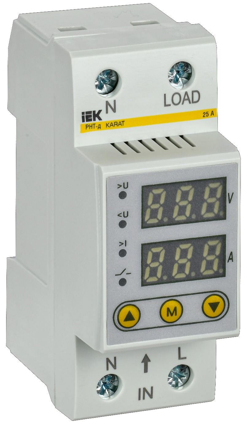 

Реле IEK IVC21-1-25 напряжения и тока РНТ-д однофазное 36мм 25А, IVC21-1-25