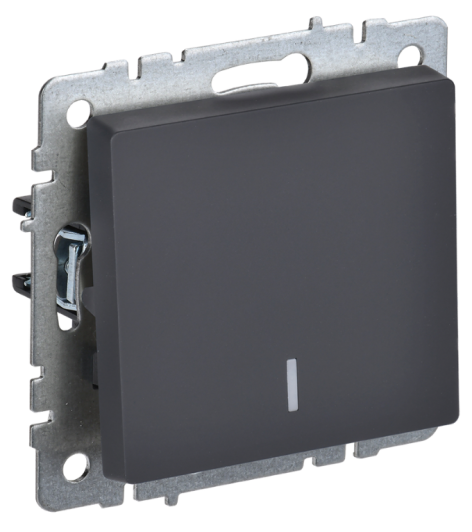 Изображение товара Выключатель одноклавишный с подсветкой IEK BR-V10-1-10-K53