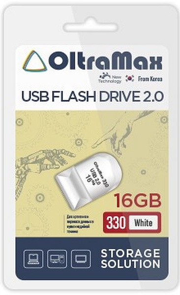 фото Накопитель USB 2.0 16GB OltraMax OM-16GB-330-White в Ростове-на-Дону