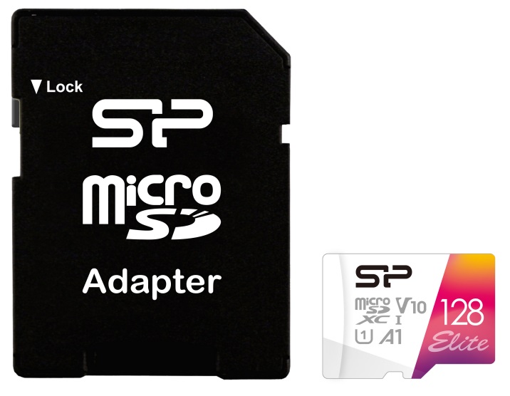 

Карта памяти 128GB Silicon Power SP128GBSTXBV1V20SP microSDXC Class 10 UHS-I U1 100 Mb/s Elite A1 (SD адаптер), SP128GBSTXBV1V20SP