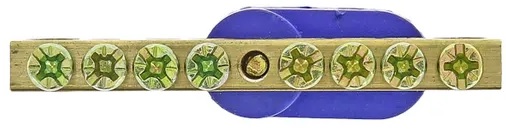 

Шина EKF sn0-63-08-1 "0" N (6x9мм) 8 отв. латунь синий угловой изолятор, sn0-63-08-1