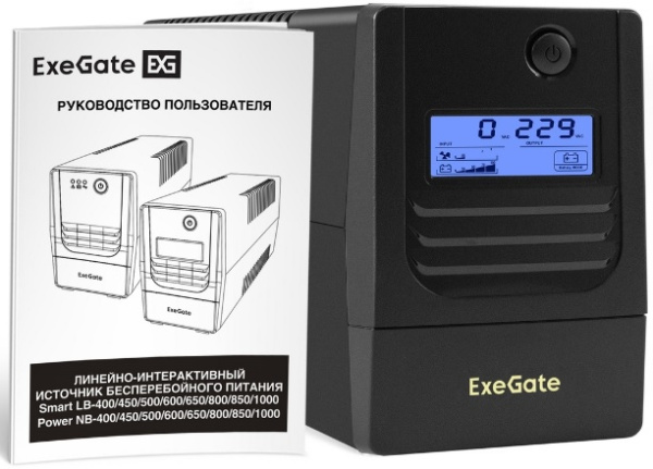 фото Источник бесперебойного питания  Exegate Smart LB-400.LCD.AVR.4C13 в Санкт-Петербургe