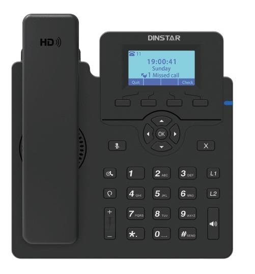

Телефон VoiceIP Dinstar C60UP 2xEthernet 10/100, LCD 132x64, 2 аккаунта SIP, 5-ти сторонняя конференция, POE, C60UP
