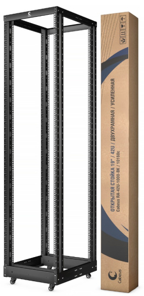 фото Открытая стойка двухрамная 19", 37U Cabeus RA-37U-1000-BK в Нижнем Новгороде