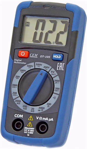 фото Мультиметр цифровой CEM DT-105