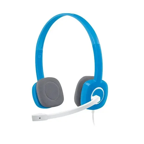 

Гарнитура Logitech H150 981-000454 синяя/белая 1.8м накладные оголовье, H150