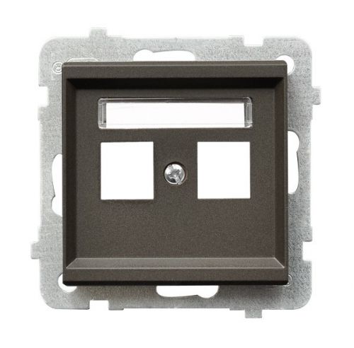 

Накладка Ospel GPK-2R/p/40 двойной, тип Keystone, простой, шоколадный металлик, GPK-2R/p/40