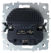 фото Розетка с заземлением IEK BR-R14-16-U21-D21-K35