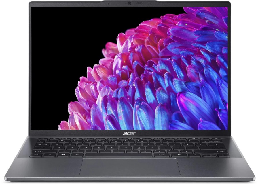 

Ноутбук Acer Swift Go 14 SFG14-63-R7T4 NX.KTSCD.001 Ryzen 9 8945HS/32GB/1TB SSD/Radeon graphics/14" WQ2.8K OLED/WiFi/BT/cam/Win11Home/grey, Swift Go 14 SFG14-63-R7T4