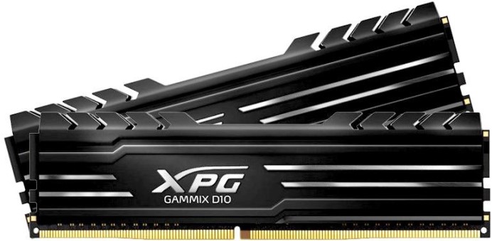 

Модуль памяти DDR4 16GB (2*8GB) ADATA AX4U32008G16A-DB10 XPG GAMMIX D10 black PC4-25600 3200MHz CL16 радиатор 1.35V, AX4U32008G16A-DB10