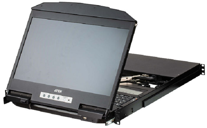 

Переключатель KVM Aten CL3884NW-ATA-RG 1 user консоль LCD 18.5" => 4 cpu USB+HDMI+AUDIO, с KVM-шнурами USB+HDMI+AUDIO 2x1.8м., 1920x1080, 1U 19", исп., CL3884NW-ATA-RG