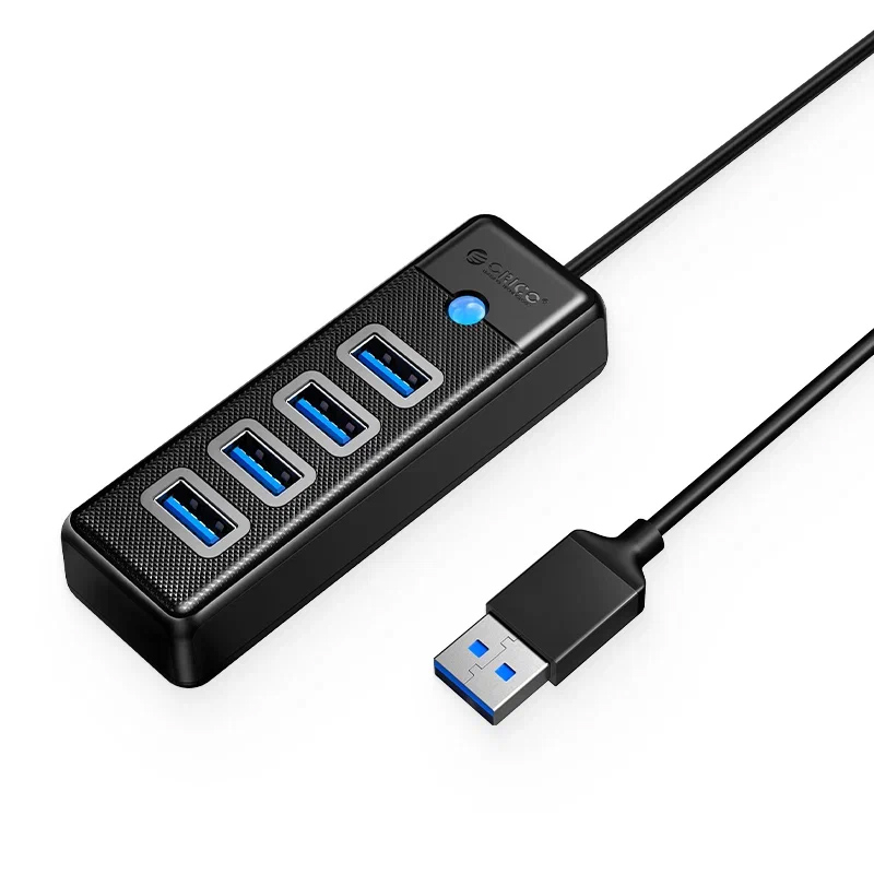 

Концентратор USB 3.0 Orico PW4U-U3 4*USB-A 3.0 порта, черный, PW4U-U3
