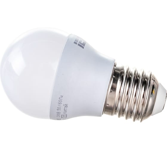 

Лампа светодиодная IEK LLE-G45-5-230-65-E27 ECO G45 5Вт шар 6500К E27 230В, LLE-G45-5-230-65-E27