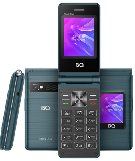 фото Мобильный телефон  BQ 2412 Shell Duo Blue в Уфе