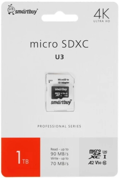 фото Карта памяти MicroSDXC 1024GB SmartBuy SB1TBSDP01 в Волгограде