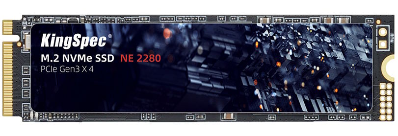 

Накопитель SSD M.2 2280 KINGSPEC NE-2TB 2TB PCIe 3.0 x4 NVMe 3D TLC 2700/2000MB/s IOPS 300K/250K MTBF 1M, NE-2TB