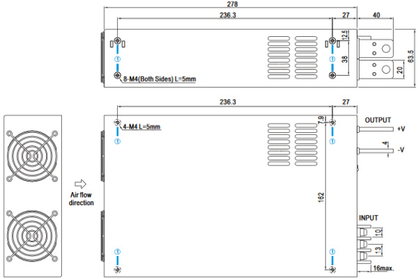 фото Преобразователь AC-DC сетевой Mean Well RSP-3000-12 в Красноярске