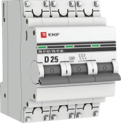 фото Автоматический выключатель EKF mcb4763-3-25D-pro