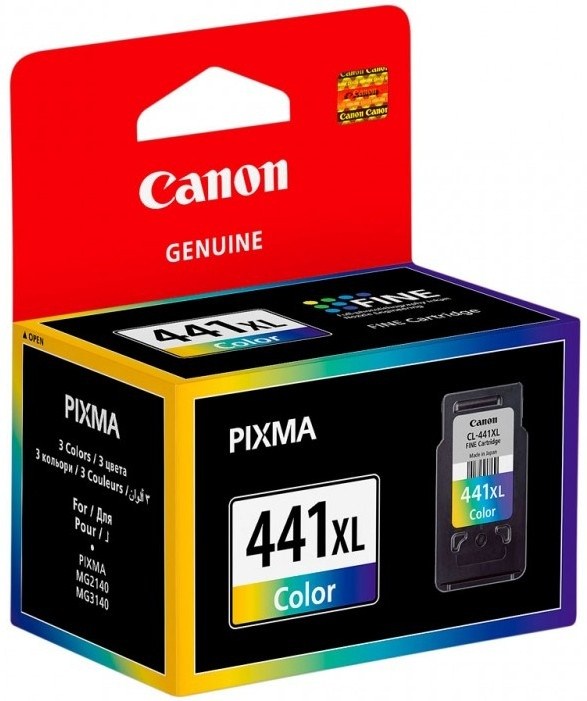 

Картридж Canon CL-441XL 5220B001 для PIXMA MG2140/MG3140/MG4140 Повышенная ёмкость. Цветной. 400 страниц., CL-441XL