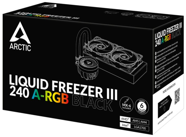 фото Система охлаждения жидкостная ARCTIC Cooling Liquid Freezer III-240 A-RGB Black в Красноярске