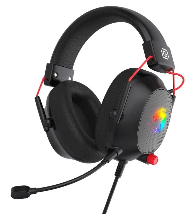 

Гарнитура Oklick HS-L305G 2060511 черный/красный 2м мониторные оголовье, HS-L305G