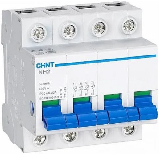 

Выключатель нагрузки CHINT 401055 4P, 32А, NH2-125, 401055