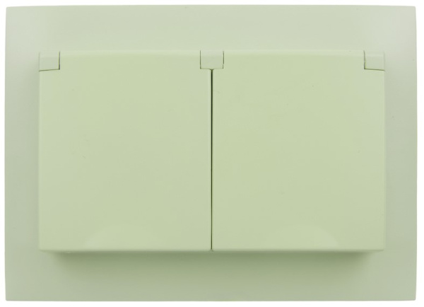 фото Розетка двухместная с заземлением в сборе IEK SK-R26-16-44-K06-F в Ростове-на-Дону