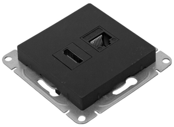 фото Розетка HDMI  EKF UP1-SOB-HDMI+RJ45 в Воронеже