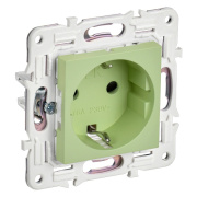 фото Розетка с заземлением IEK SK-R14-16-1-K06